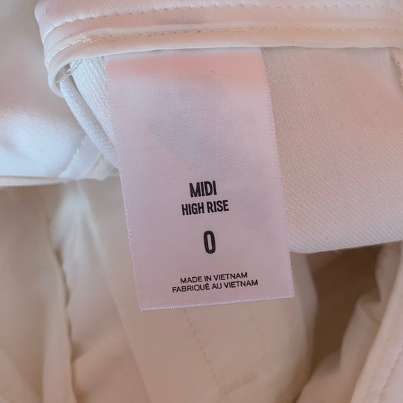 Express White Linen Blend High Rise Shorts - Picture 5 of 6